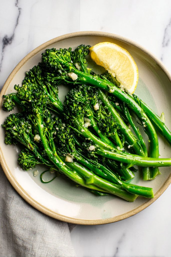 How to make garlic butter broccolini
