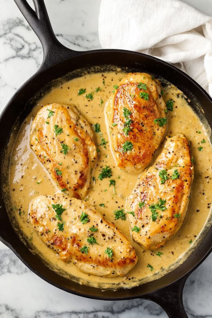 How to Make It Creamy Honey Mustard Chicken