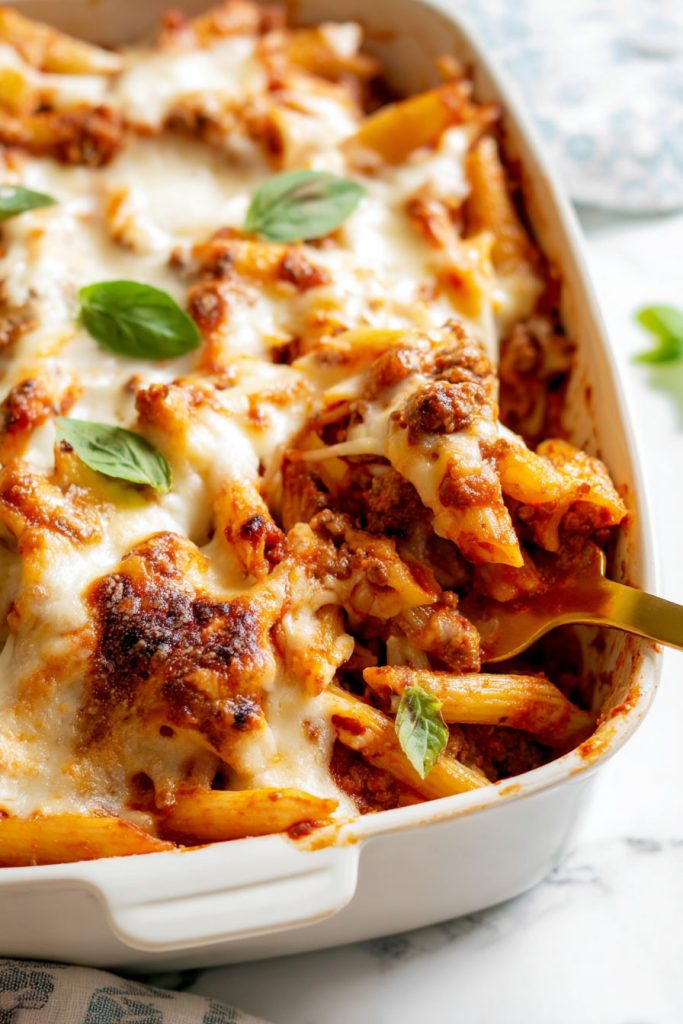 How to Make Baked Mostaccioli with Italian Sausage
