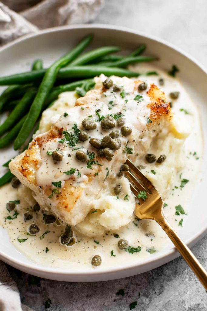 How to Make Creamy White Wine Halibut