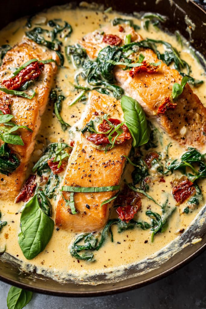 How to Make It Creamy Tuscan Salmon