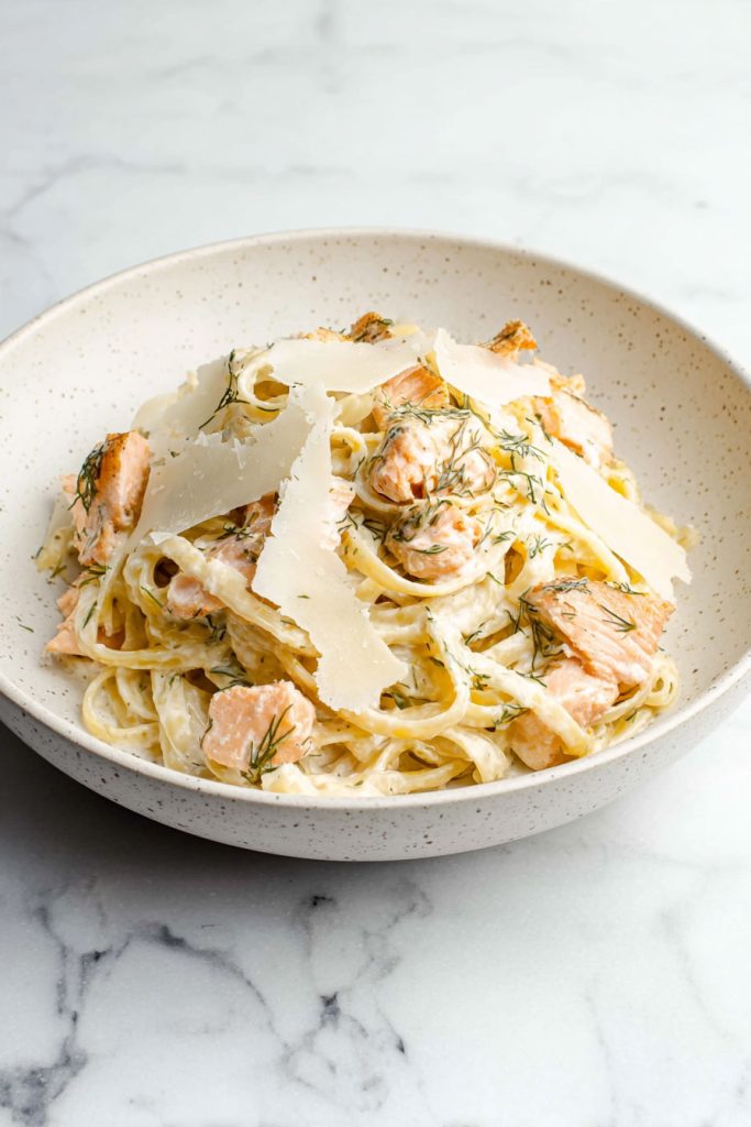 How to Make Lemon Dill Salmon Pasta