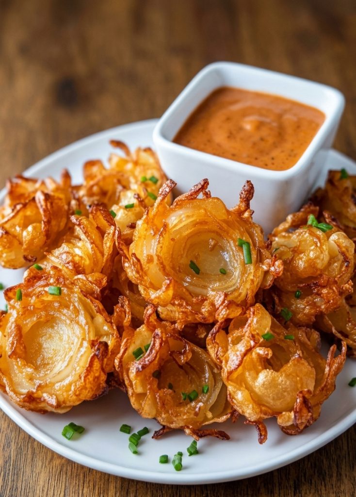 How to make Air Fryer Crispy Mini Blooming Onions