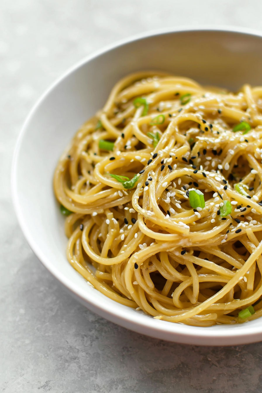 15 Minute Buttery Garlic Ginger Noodles