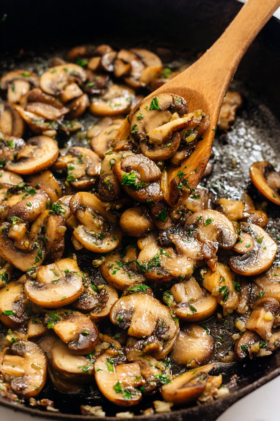 Easy Garlic Sautéed Mushrooms