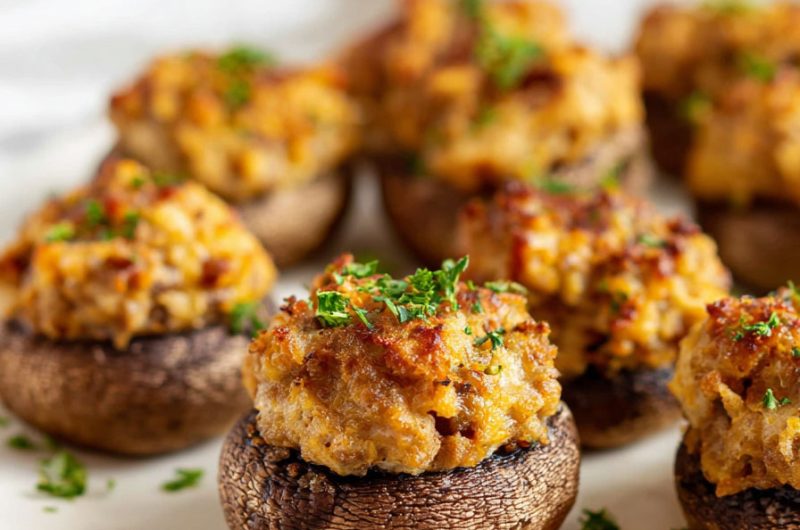 Sausage Stuffed Mushrooms