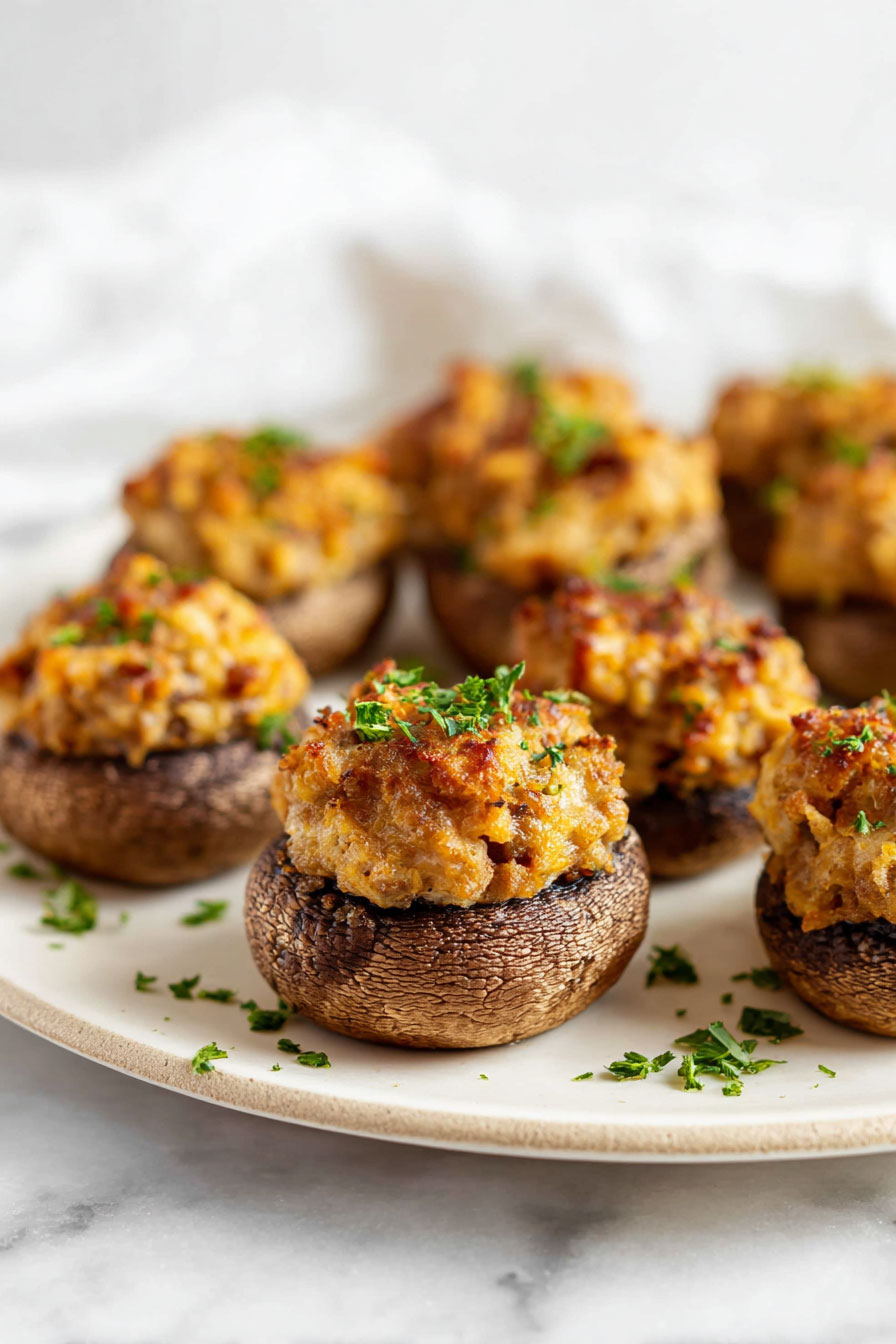 Sausage Stuffed Mushrooms
