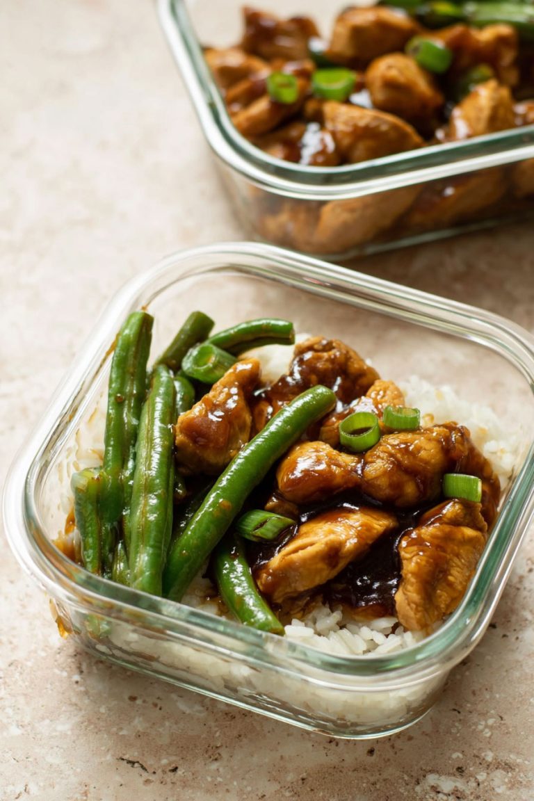 Mongolian Chicken Meal Prep Bowls