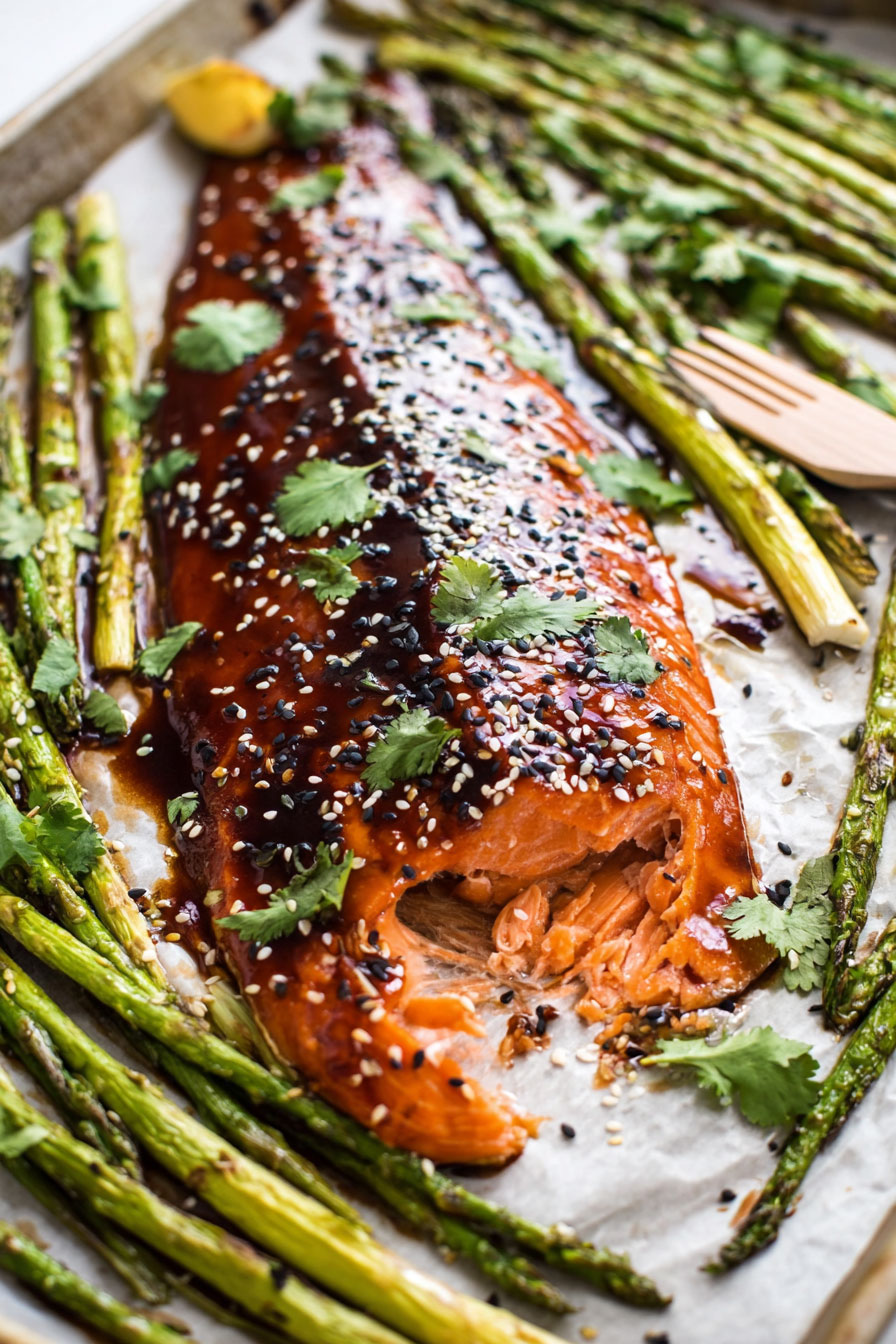 Sheet Pan Salmon and Asparagus