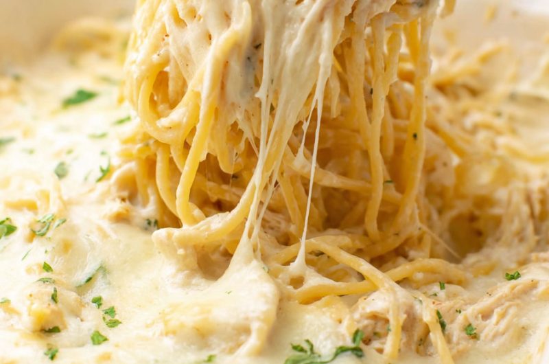 Creamy Ranch Chicken Spaghetti