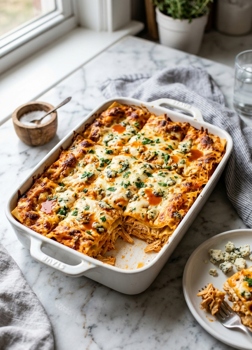 Buffalo Chicken Lasagna