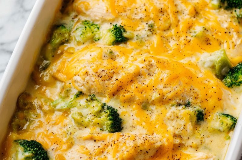 Cheddar Broccoli Chicken Bake
