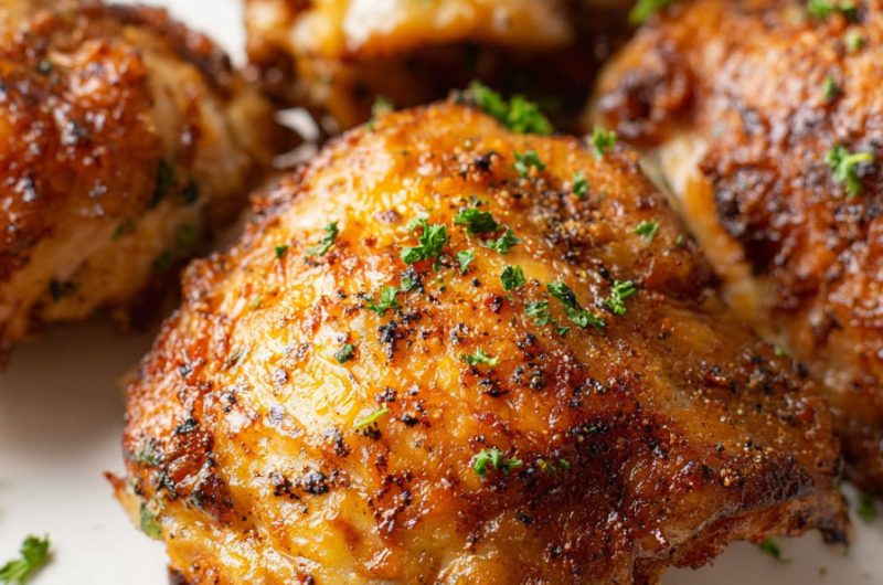 Crispy Air Fryer Chicken Thighs
