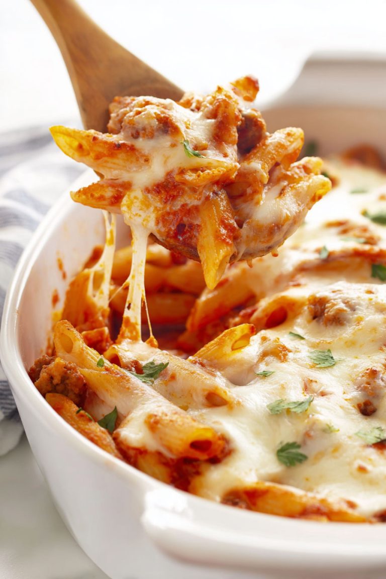 Easy Baked Penne with Sausage