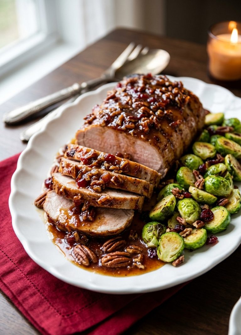 Fruit-Pecan Pork Roast