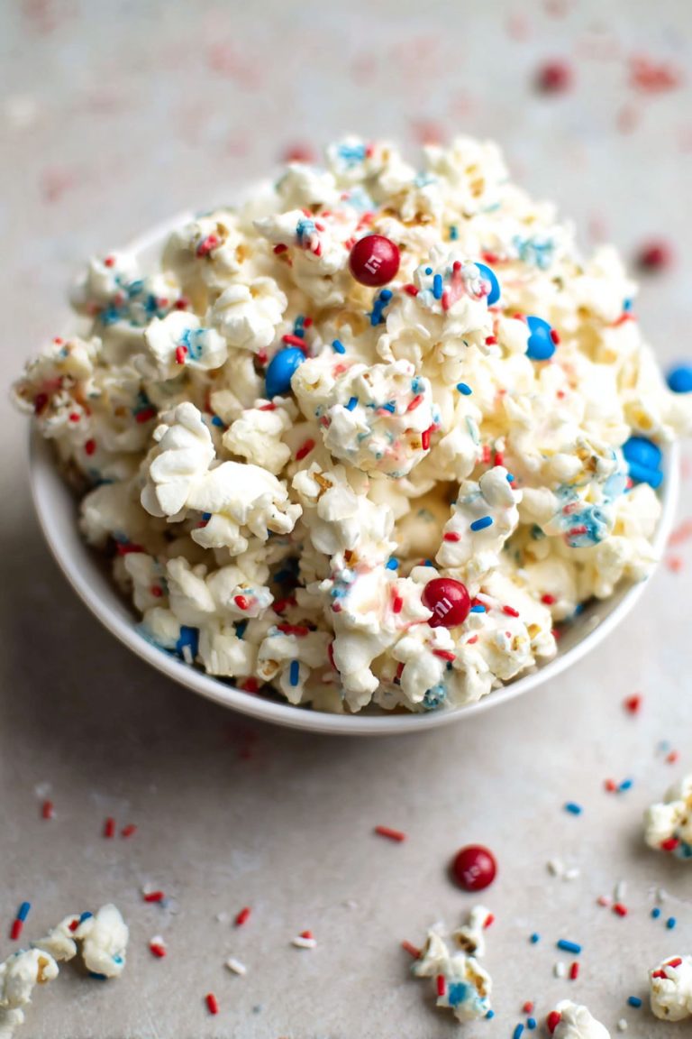 Patriotic Marshmallow Popcorn