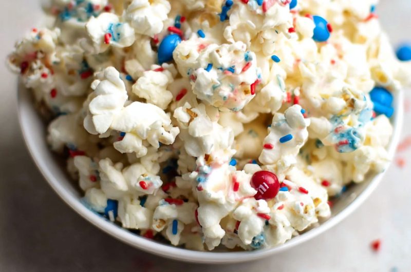 Patriotic Marshmallow Popcorn
