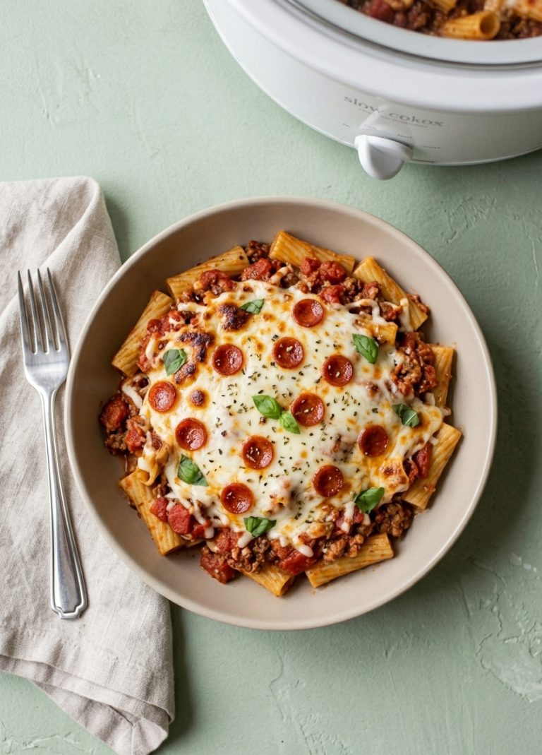 Slow-Cooker Pizza Casserole
