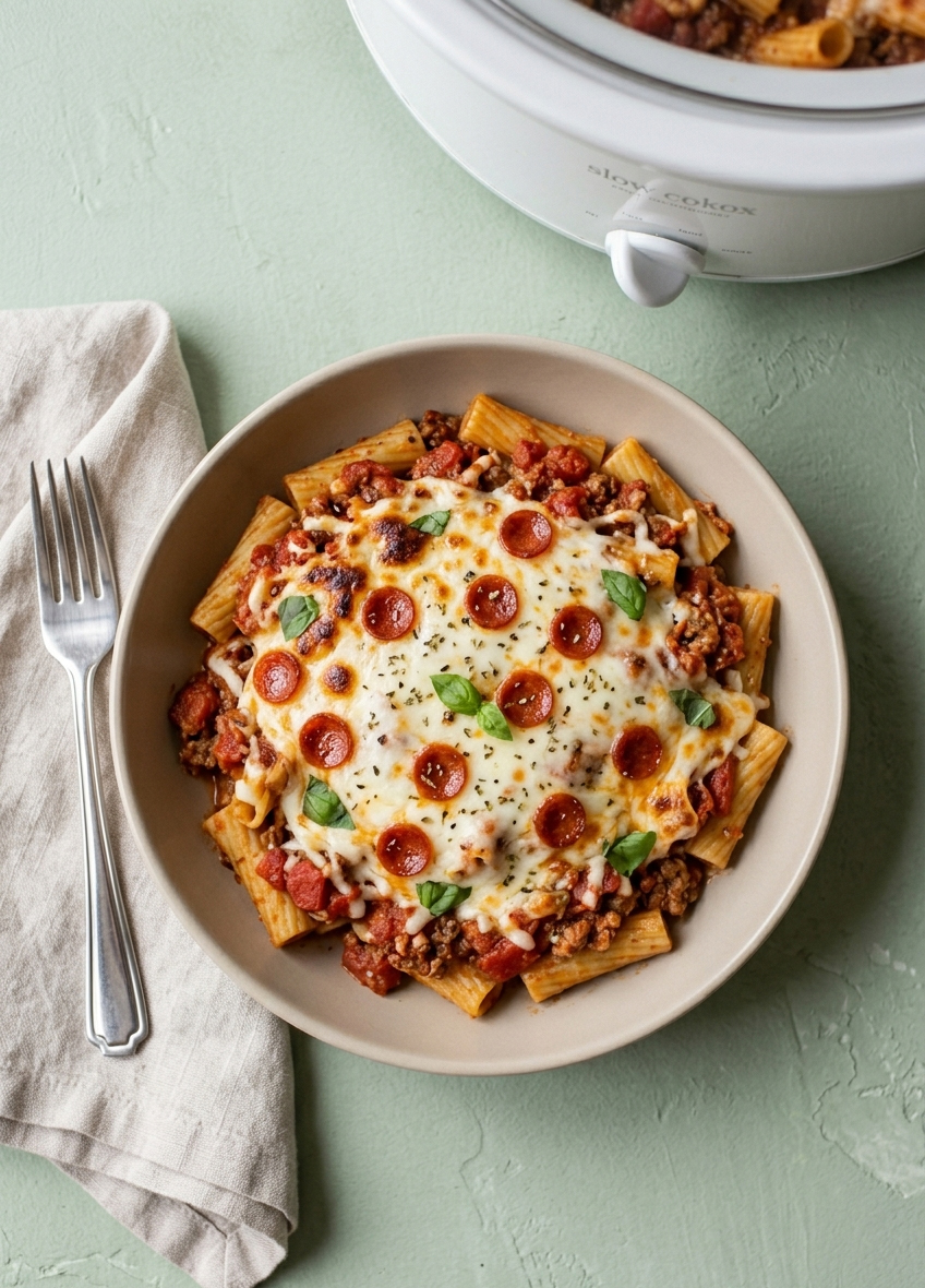 Slow-Cooker Pizza Casserole