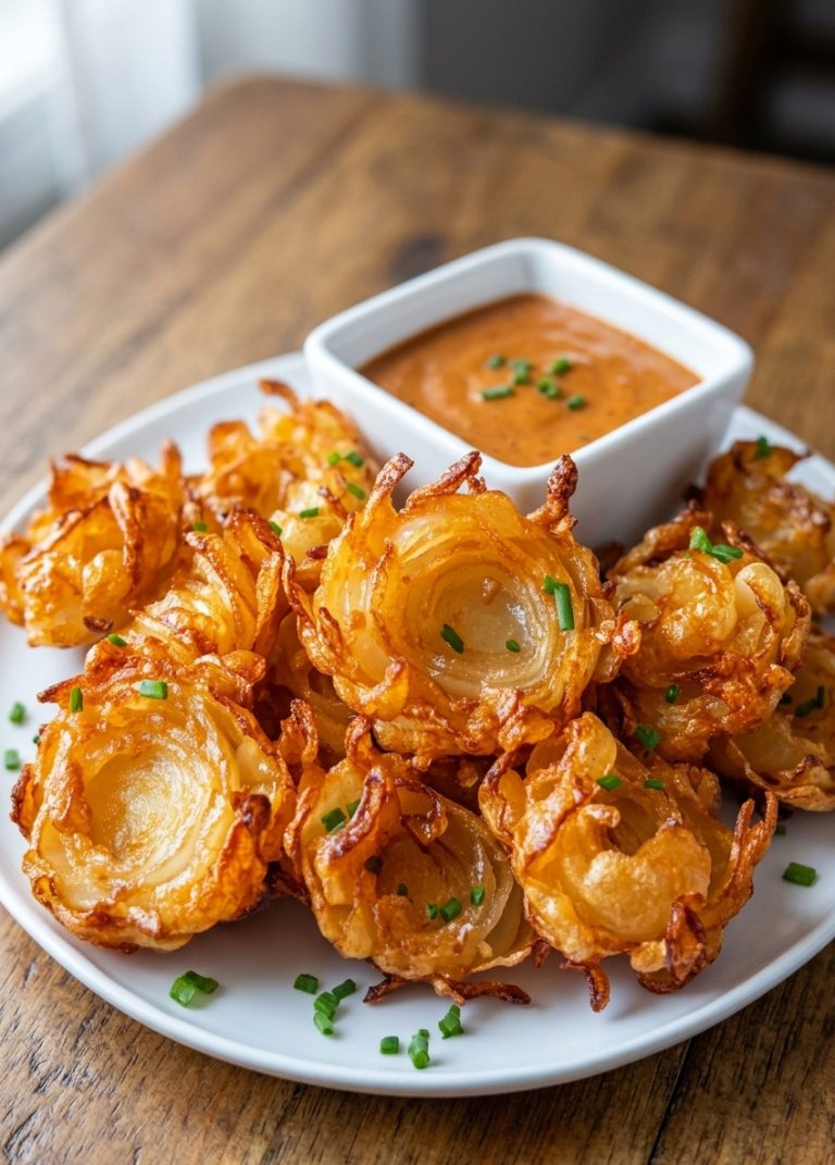 Air Fryer Crispy Mini Blooming Onions