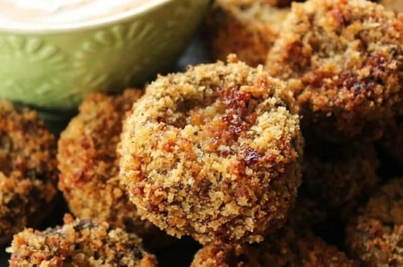 Air Fryer Fried Mushrooms