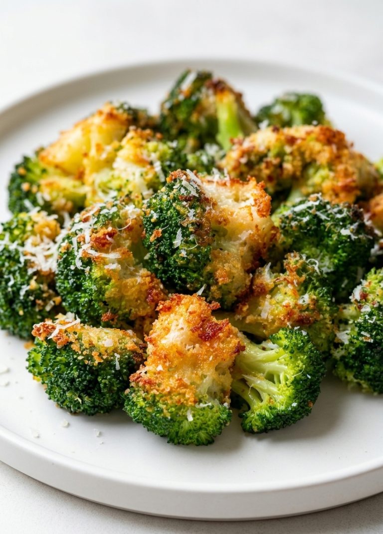Air Fryer Garlic Parmesan Broccoli