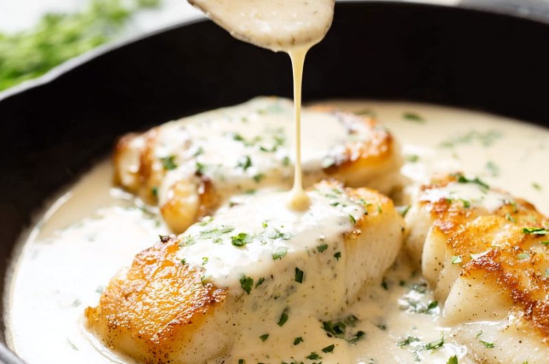 Creamy Lemon Parmesan Cod