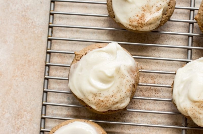 Easy Carrot Cake Cookies with Cream Cheese Frosting